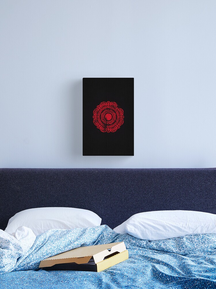 Thumbnail 2 of 3, Canvas Print, Order of the Red Lotus Logo · Distressed designed and sold by Logogami.