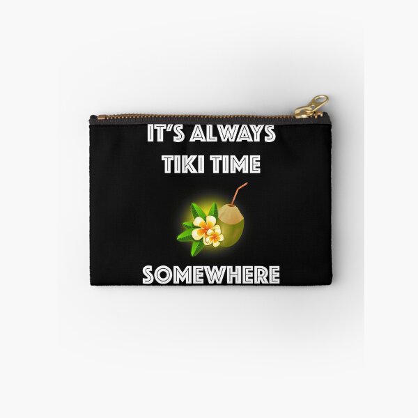 Item preview, It's Always Tiki Time Somewhere Tropical Tiki Bar Design designed and sold by Cat Lady Designs.