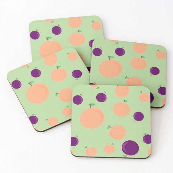 Item preview, Peaches and Plums Pattern designed and sold by BunnyMomMtl.