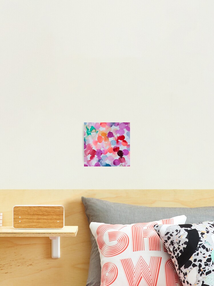 Thumbnail 2 of 3, Photographic Print, Multicolor Colorfull Pattern designed and sold by AbstractCreatur.