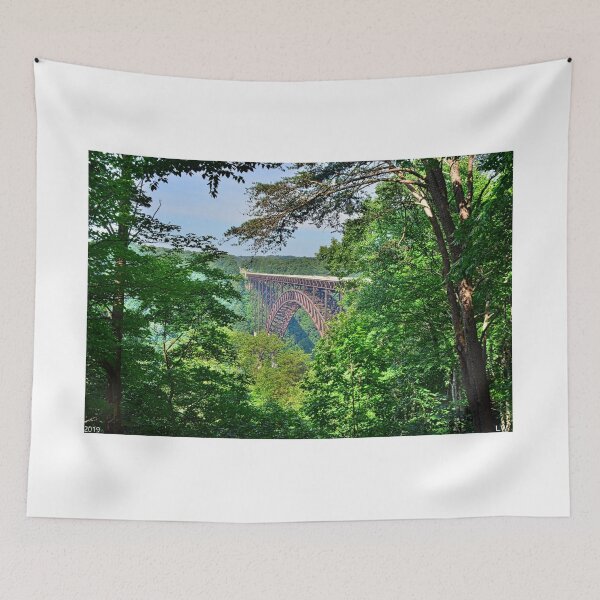 Item preview, A Nature Framed View Of New River Gorge Bridge West Virginia designed and sold by LisaWootenPhoto.