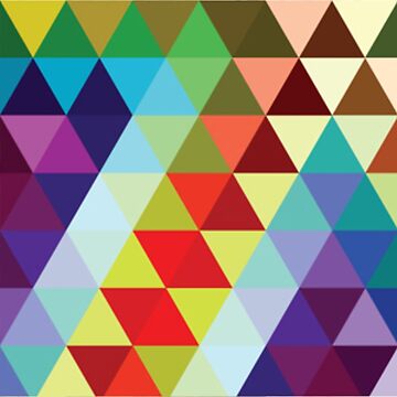 Artwork thumbnail, Kawaii Sweet Triangle Pattern by AbstractCreatur