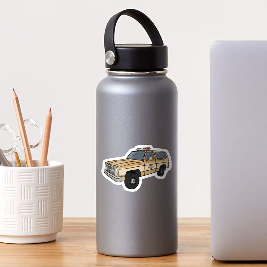 "Hoppers Car Stranger Things" Sticker for Sale by potassium Redbubble