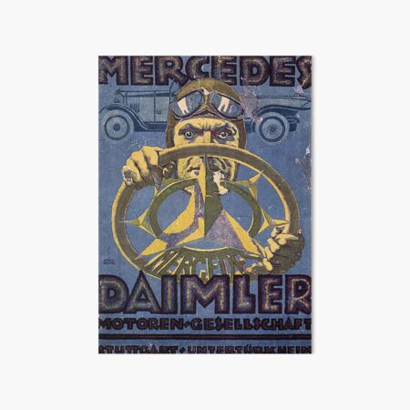 Vintage 1921 German Auto Advertisement Art Board Print
