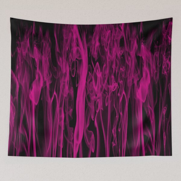 Item preview, Hot Pink Smoke on Black Background Large designed and sold by Darcy777.