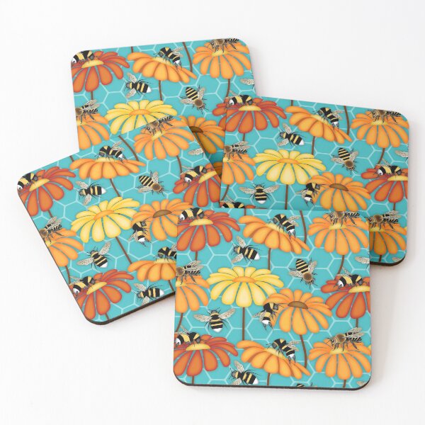 Item preview, Pollinating Bumblebees and Honeybees designed and sold by Elsy's Art.