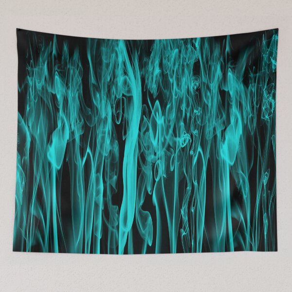 Item preview, Teal Smoke on Black Background Large designed and sold by Darcy777.