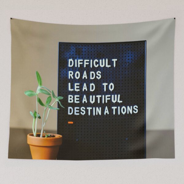 Item preview, Difficult Roads Lead to Beautiful Destinations designed and sold by mwagie.