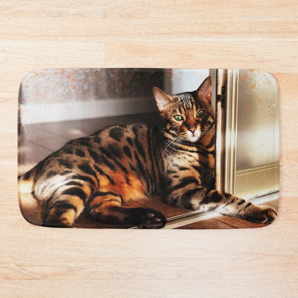 Item preview, Bengal cat with green eyes designed and sold by laskaart.