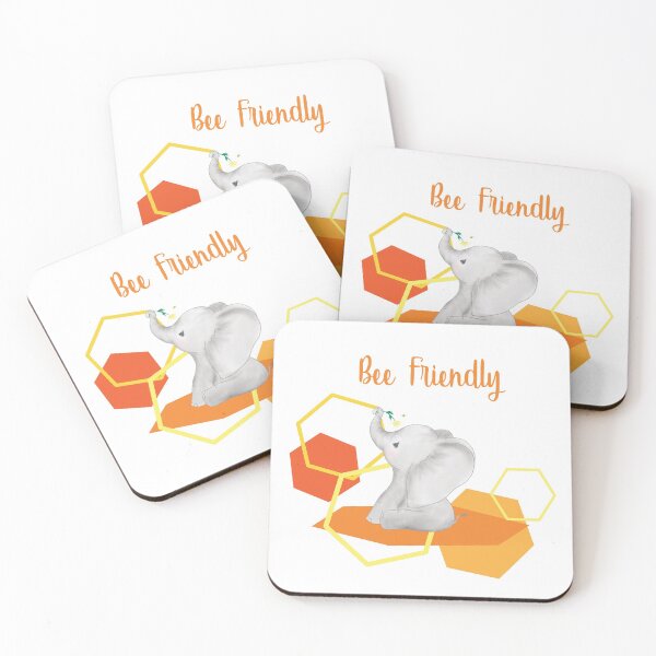 Item preview, Elephant and Bee Friends designed and sold by remarkablebird.