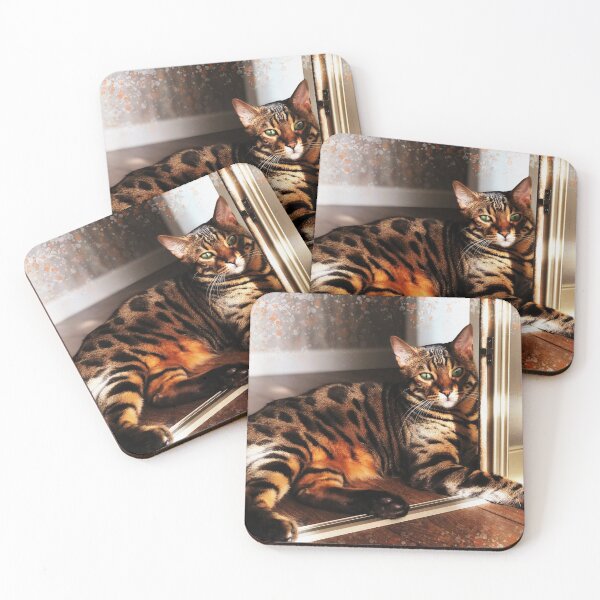 Item preview, Bengal cat with green eyes designed and sold by laskaart.