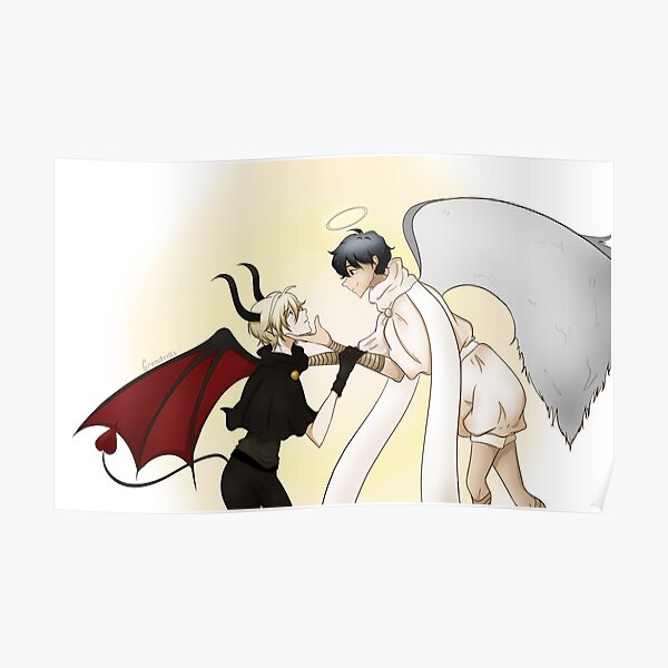 Banana Fish Demon Ash x Angel Eiji Poster