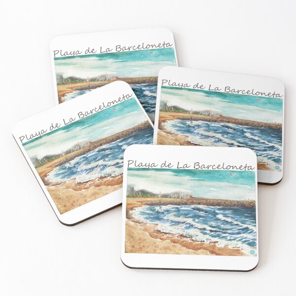 Item preview, Playa de La Barceloneta designed and sold by jesslynnstudio.