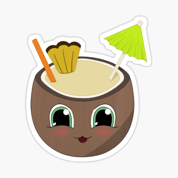 Cute Piña colada Sticker