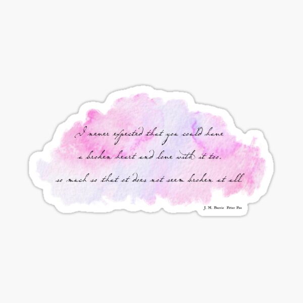 Loving with a broken heart Sticker