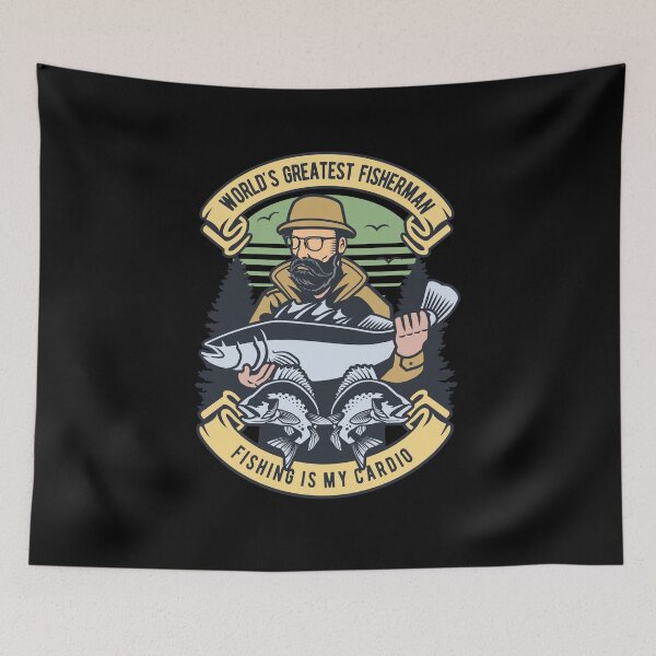Item preview, FISHERMAN FISHING QUOTE RETRO DESIGN designed and sold by Timcito.