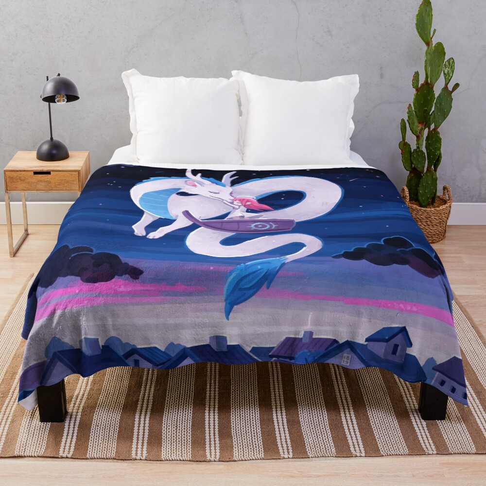 Midnight encounter Throw Blanket