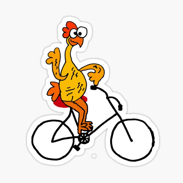 Artikel-Vorschau von Lustiges Gummihuhn-Reitfahrrad, designt und verkauft von Nature's Fancy.