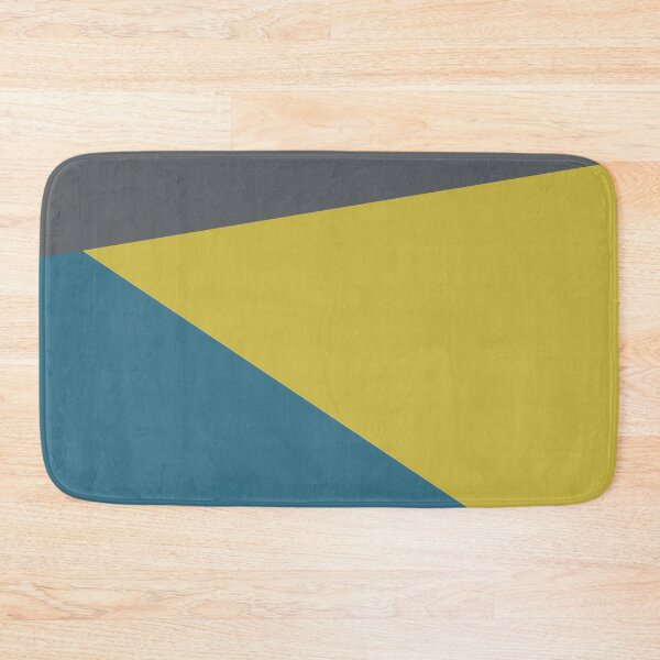 Item preview, Jag, Minimalist Angled Geometric Color Block Mustard Gold, Teal, and Charcoal Grey designed and sold by kierkegaard.