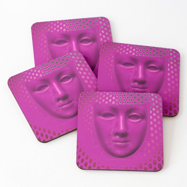 Item preview, MODERN PINK PARTY MASK ART ,  designed and sold by sharlesart.