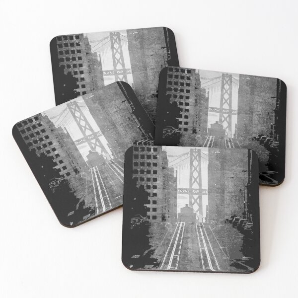 Item preview, San Francisco Bridge Black & White Art designed and sold by Elenia Design.