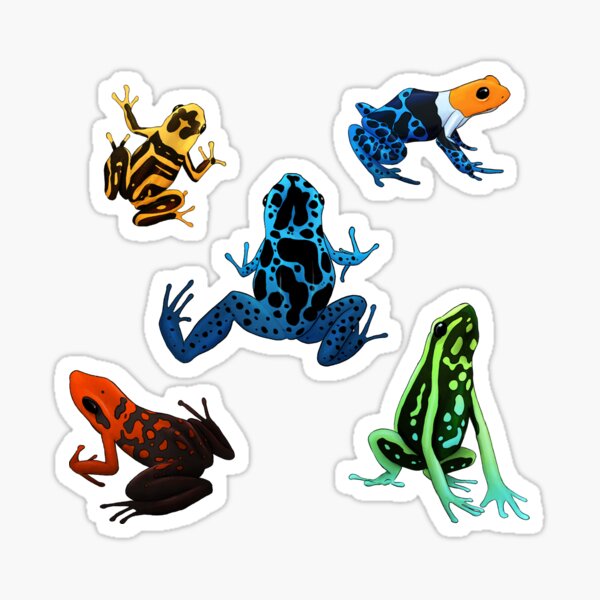 Item preview, Poison Dart Frogs - Version 2 designed and sold by Starfoot.