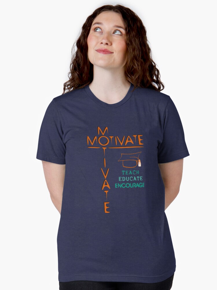 Thumbnail 2 of 7, Tri-blend T-Shirt, Motivate designed and sold by EmblemThreads.