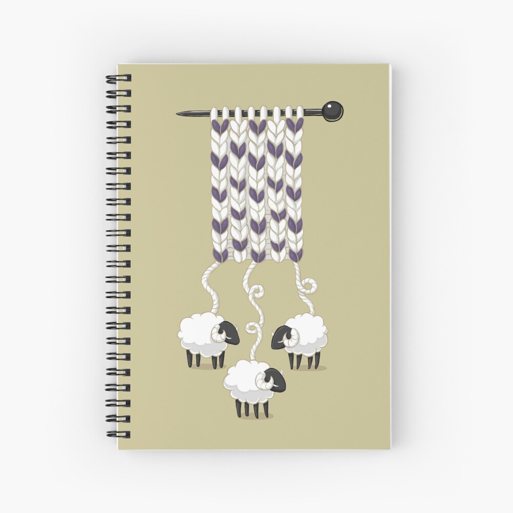Wool Scarf Spiral Notebook