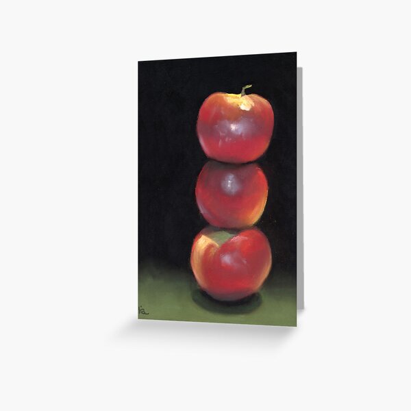 stacked apples Greeting Card