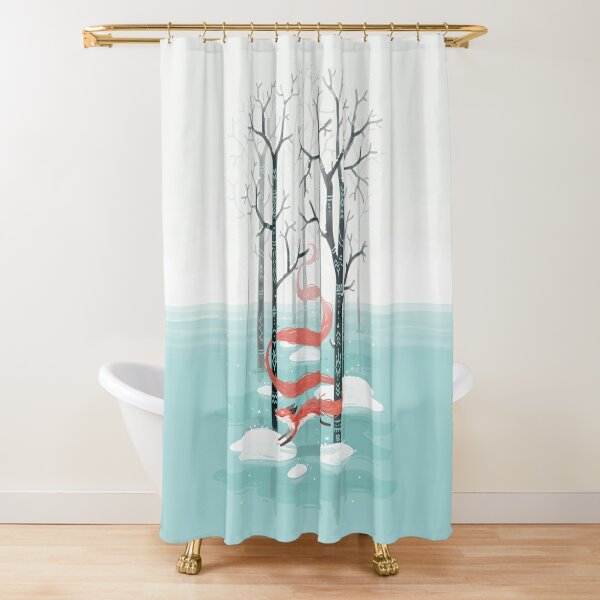 Disover Forest Spirit Shower Curtain