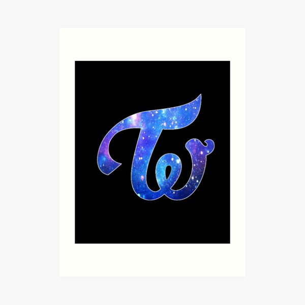 Twice Logo Pastel Galaxy Art Print By Hiraethwonders Redbubble