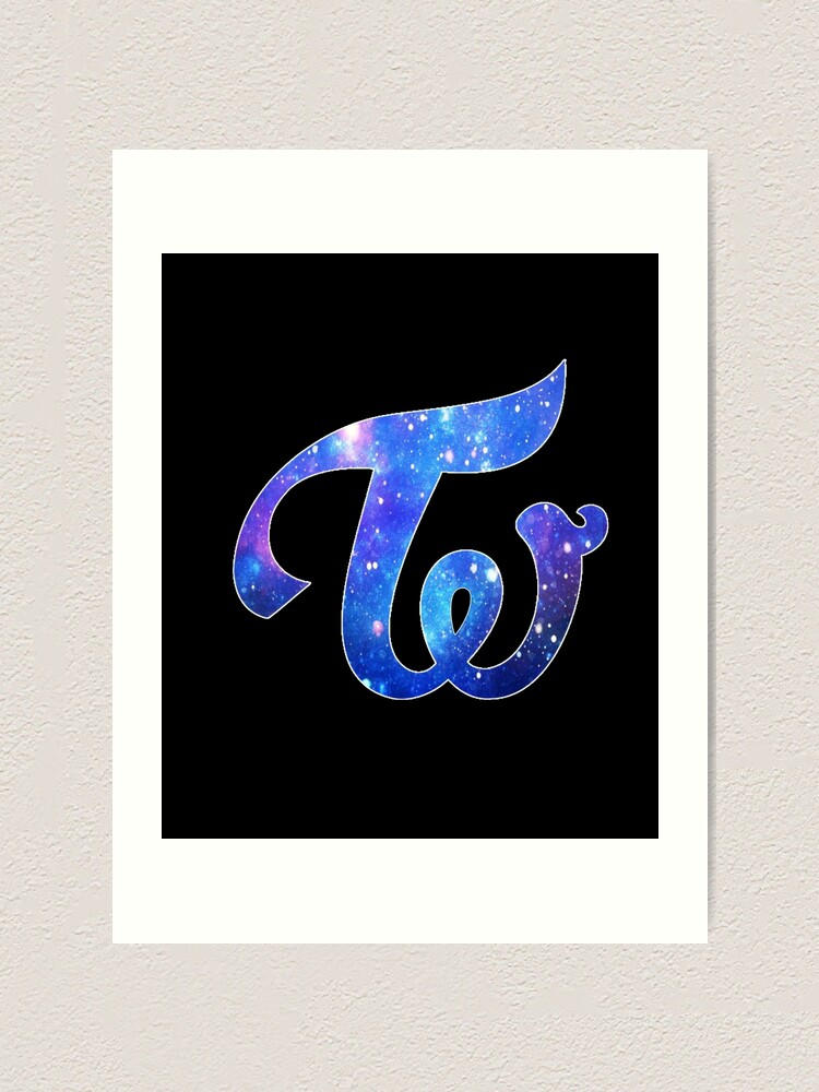 Twice Logo Blue Galaxy Art Print By Hiraethwonders Redbubble