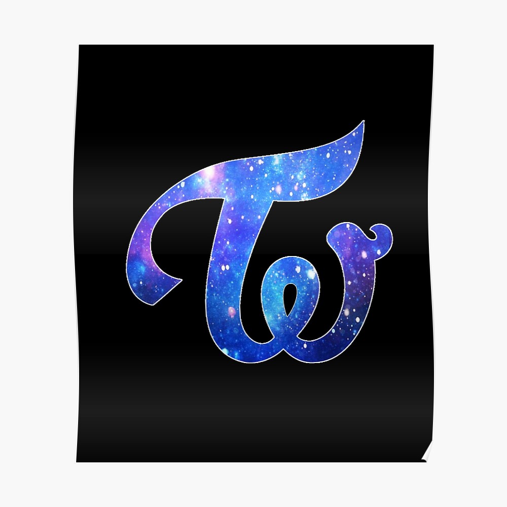 Twice Logo Blue Galaxy Sticker By Hiraethwonders Redbubble