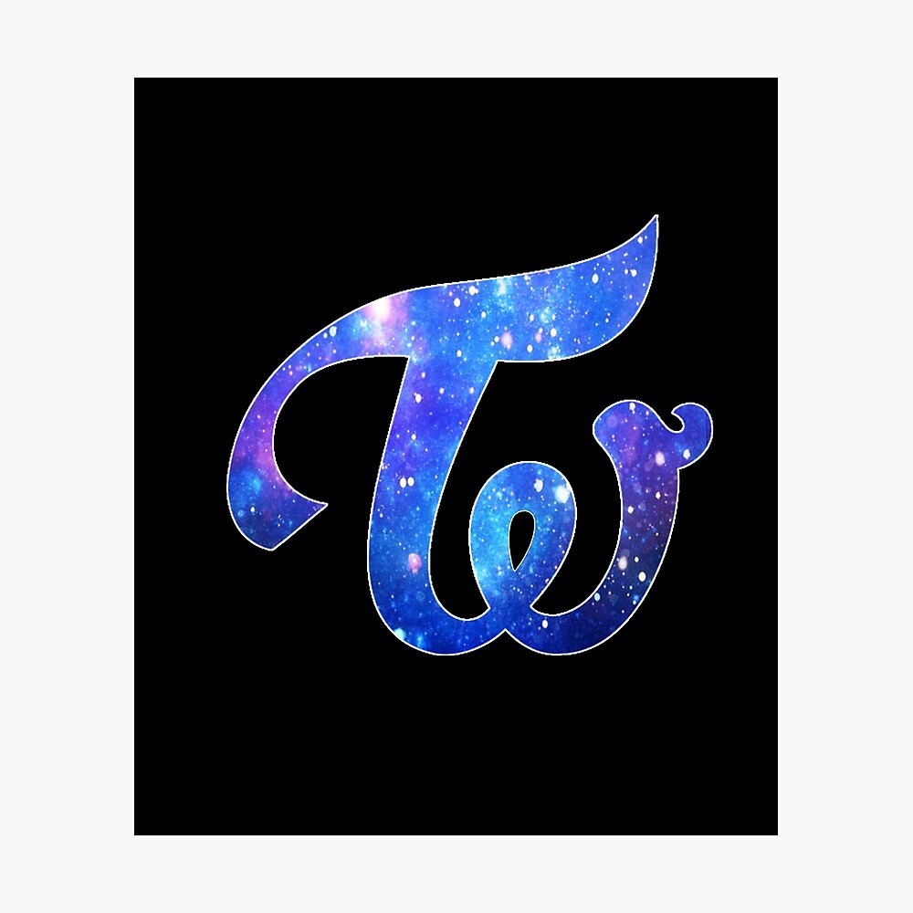 Twice Logo Blue Galaxy Poster By Hiraethwonders Redbubble