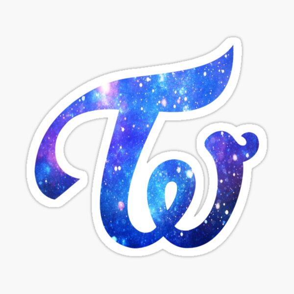 Twice Logo Pastel Galaxy Sticker By Hiraethwonders Redbubble