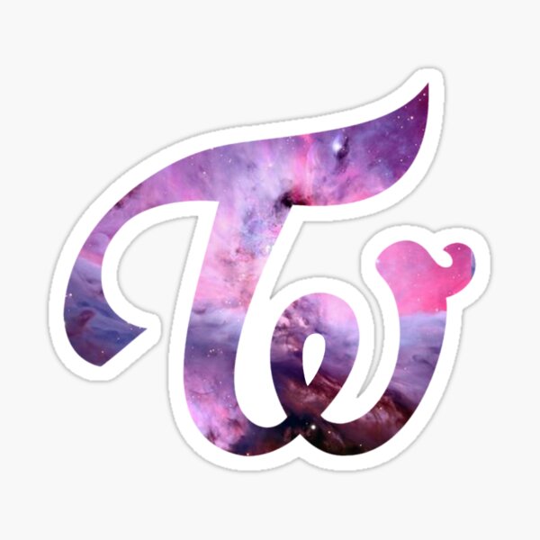 Twice Logo Pastel Galaxy Sticker By Hiraethwonders Redbubble