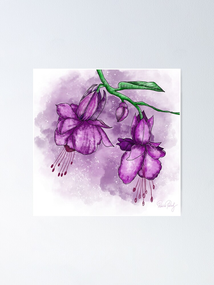 Póster «Violeta fucsia» de MisQueArt | Redbubble