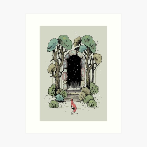 Vista previa del artículo con la obra «Puerta del bosque», diseñado y vendido por freeminds.