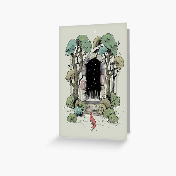 où aucun des animaux n'ose entrer. C'est un lieu sacré Carte de vœux