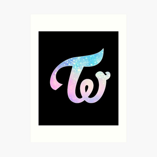 Twice Logo Blue Galaxy Art Print By Hiraethwonders Redbubble