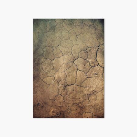 Cracked beautiful brown sepia terrain Galeriedruck