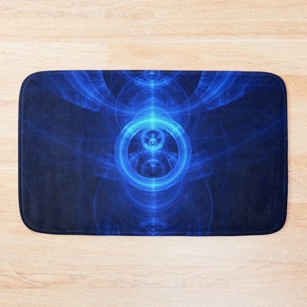 Item preview, Symbol of Purpose - Beautiful Blue Blown Glass Sapphire Fractal Circles designed and sold by San Jaya Prime.
