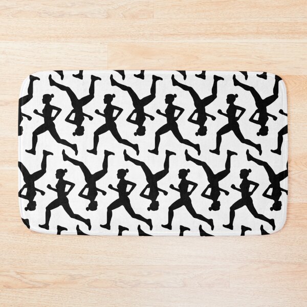 Item preview, Running Girl B&W Pattern designed and sold by XOOXOO.