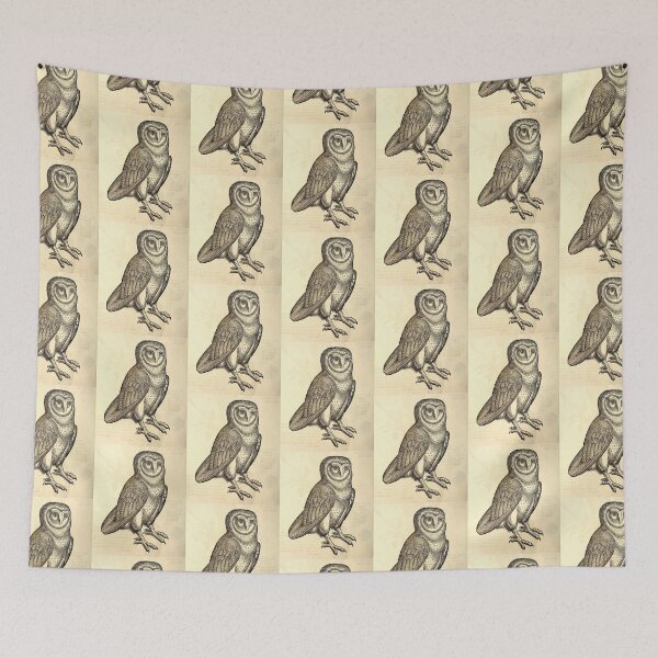 Item preview, Antique Barn Owl designed and sold by BlueSpecsStudio.