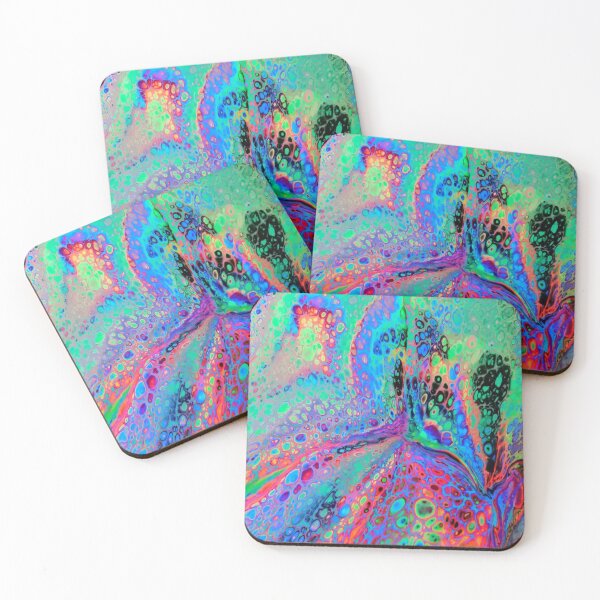 Item preview, Electric Leopard Pattern Super Fluid Soul Acrylic Pour Design designed and sold by superfluidsoul.