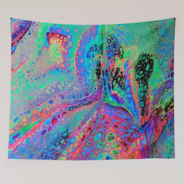Item preview, Electric Leopard Pattern Super Fluid Soul Acrylic Pour Design designed and sold by superfluidsoul.