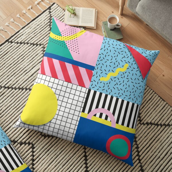 Memphis party Floor Pillow