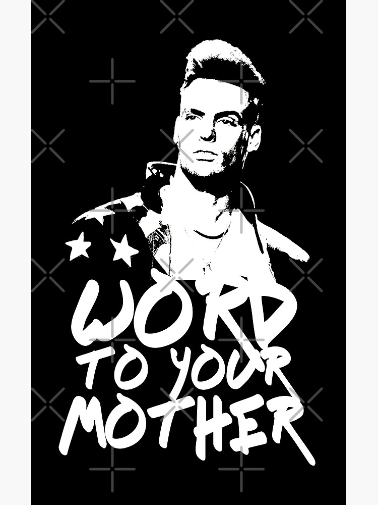 Download Vanilla Ice Word To Your Mother Greeting Card By Fontastic Redbubble