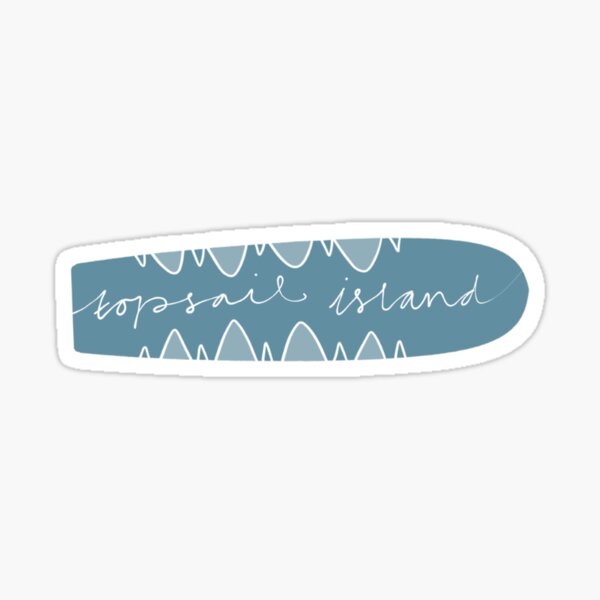 Item preview, Topsail Island Surfboard  designed and sold by Maddie Schneider.