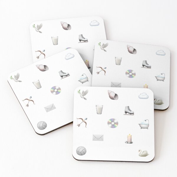Aperçu de l'œuvre emojis blancs créée et vendue par erinsdrawings.